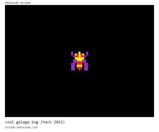 cool galaga bug